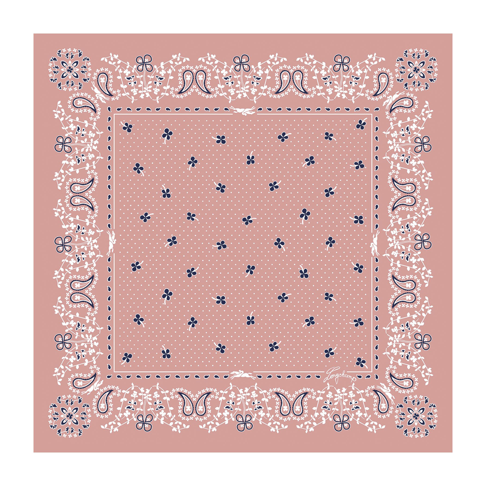 Longchamp French Bandana Silk scarf 50
